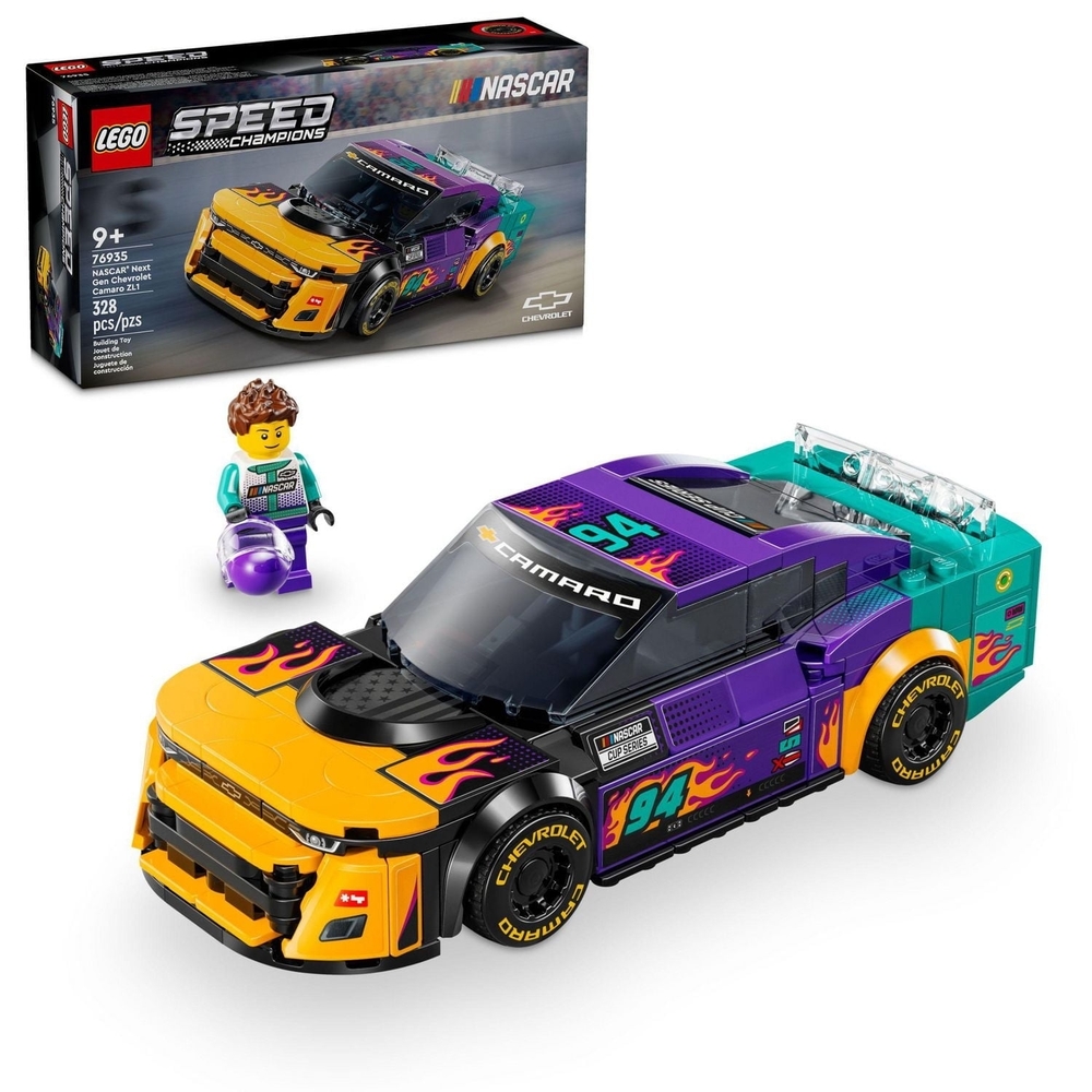 LEGO Speed Champions NASCAR Next Gen Chevrolet Camaro ZL1, Racing Car, 76935